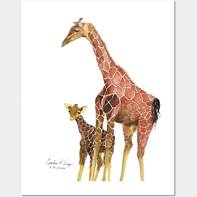 Giraffe Wall Art by Cwang